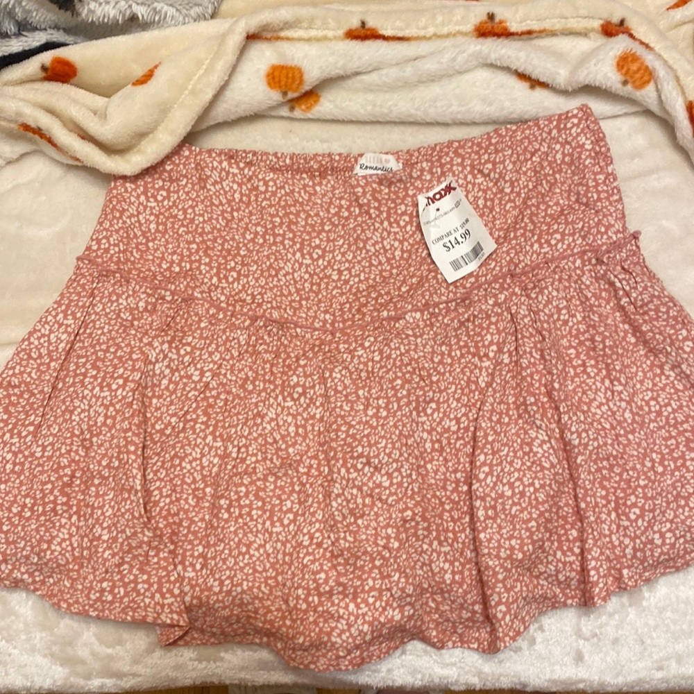 Pink Floral Skirt